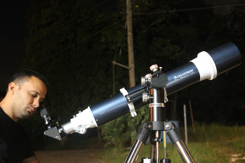 Autor durante la observacion