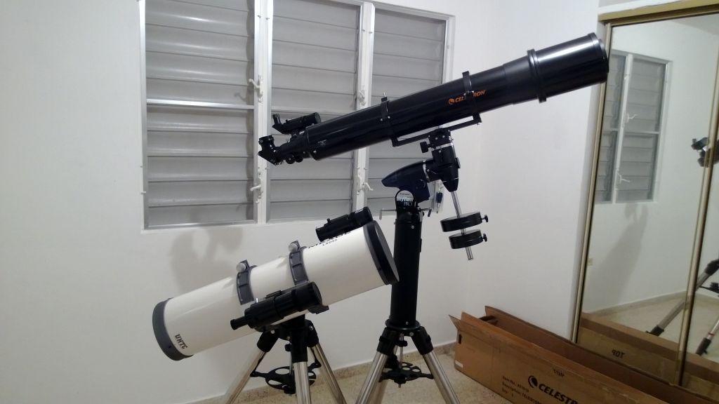 Meade SN-6 y Celestron C6-R.
