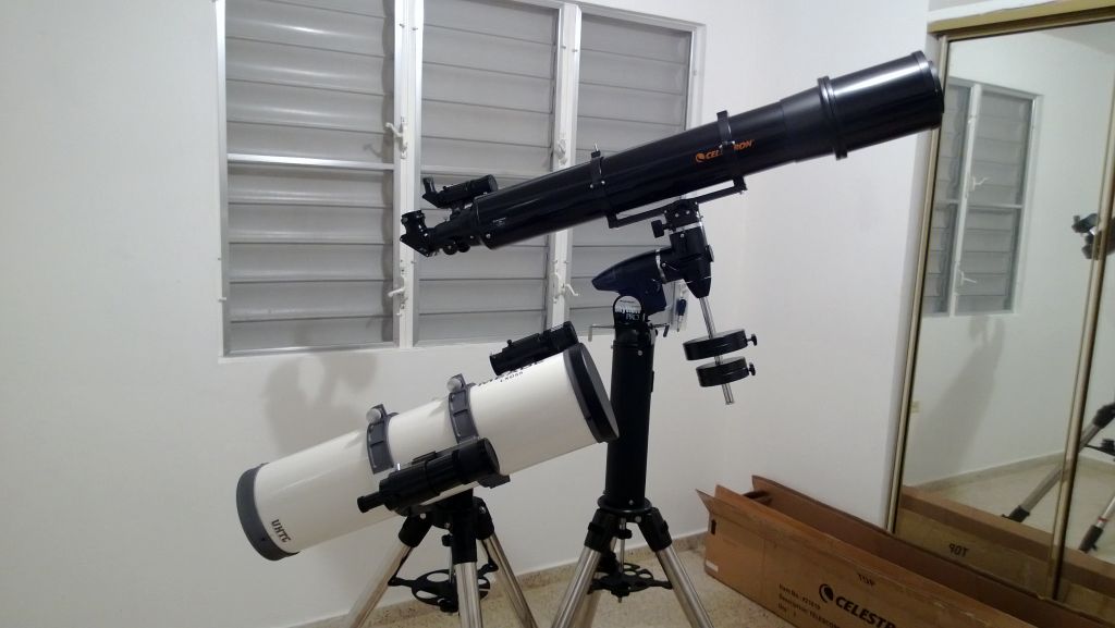 Meade SN-6 y Celestron C6-R.