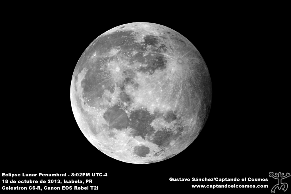 Eclipse Lunar Penumbral – 18 de octubre de 2013