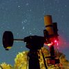 Orión ya está en el meridiano a eso de las 10:00PM hora local, relativamente temprano ya para la astrofotografía. Crédito: Gustavo Sánchez/Captando el Cosmos.