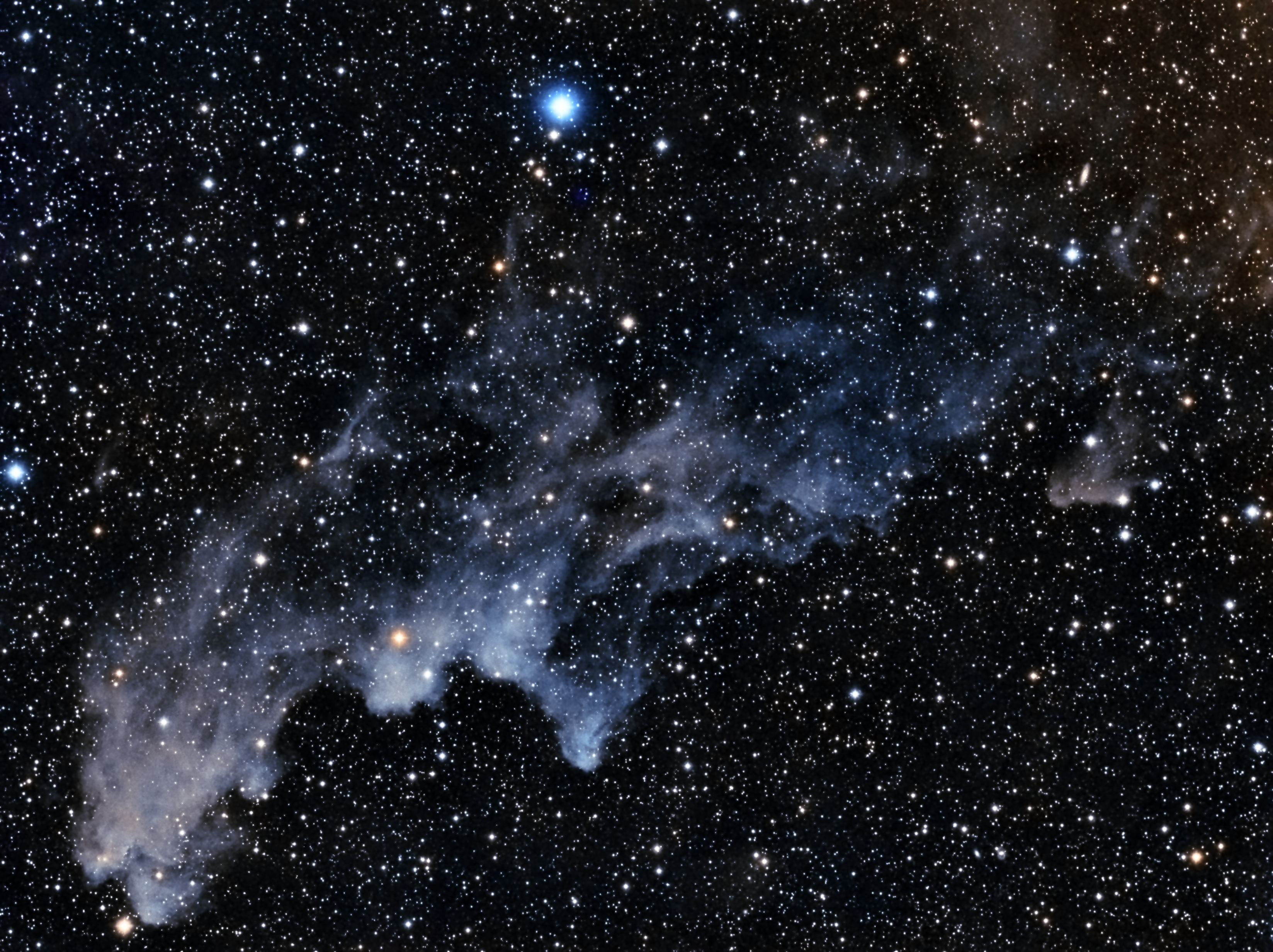 Nebulosa de Cabeza de Bruja (IC 2118) en la constelación de Eridanus. Crédito: Gustavo Sánchez/Captando el Cosmos