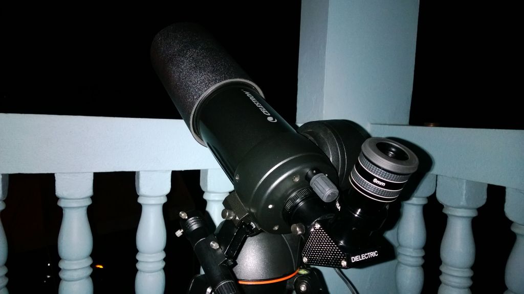Observando Marte con el C90 Maksutov.