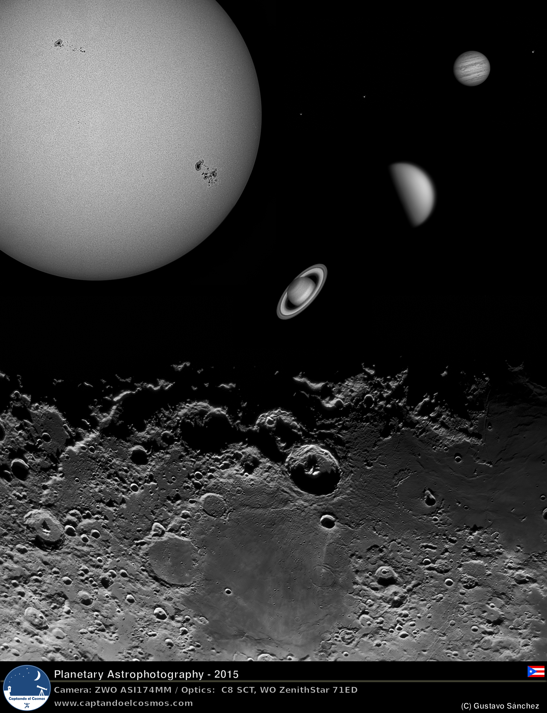 Astrofotografía Planetaria 2015. Crédito: Gustavo Sánchez / Captando el Cosmos