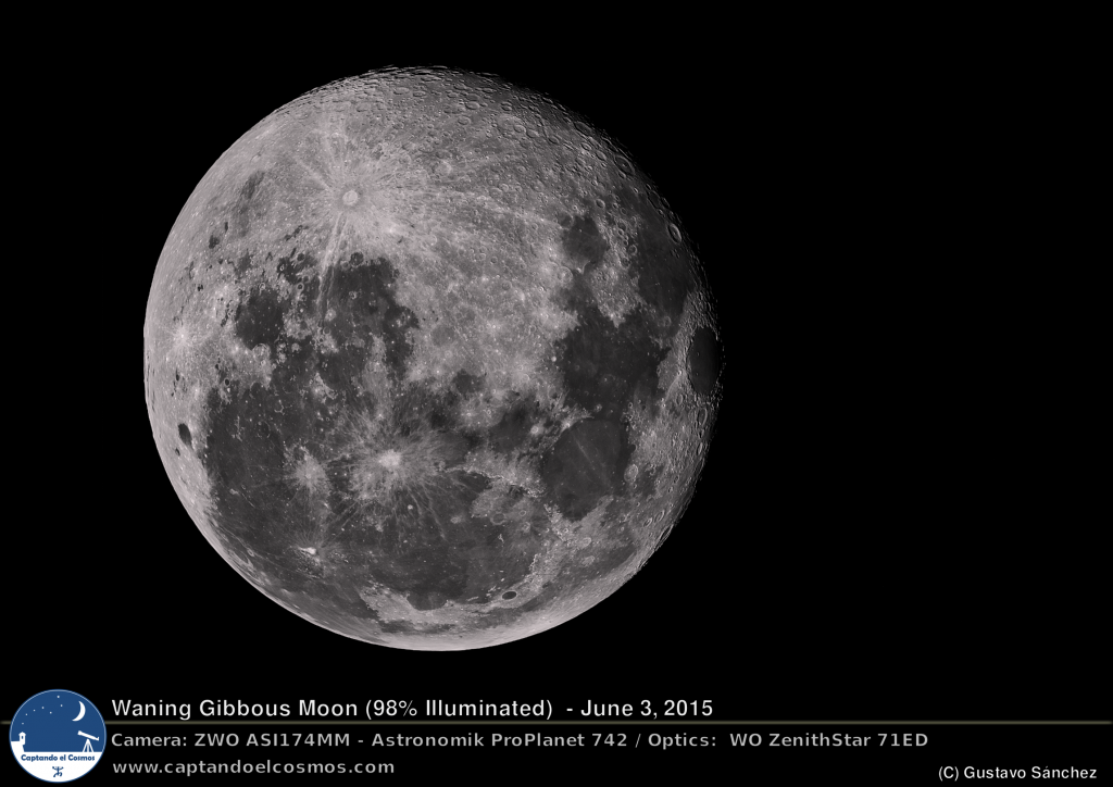 Luna Gibosa Menguante 3 junio 2015 Captando El Cosmos
