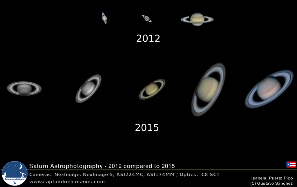 saturn astro-photo 2012-2015