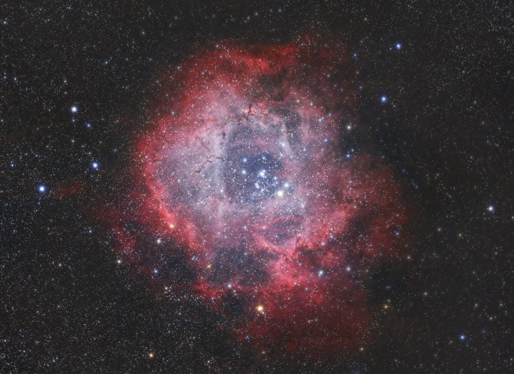 NGC 2237 – Nebulosa de la Roseta en la constelación de Monoceros
