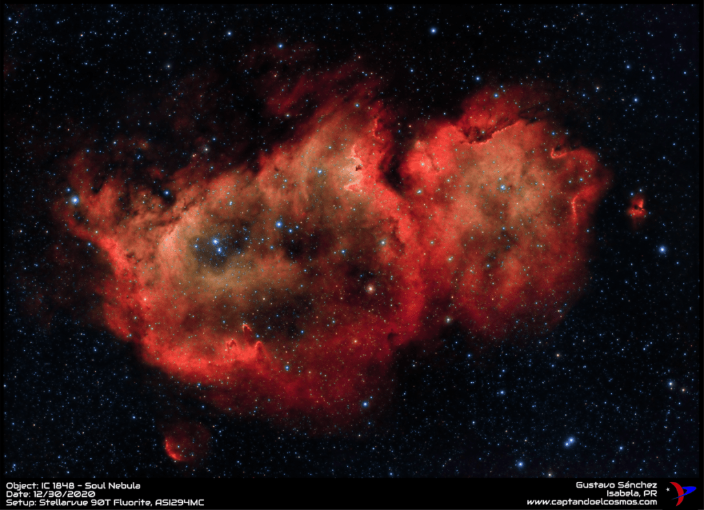 Imagen Inédita: La Nebulosa del Espíritu (IC 1848)