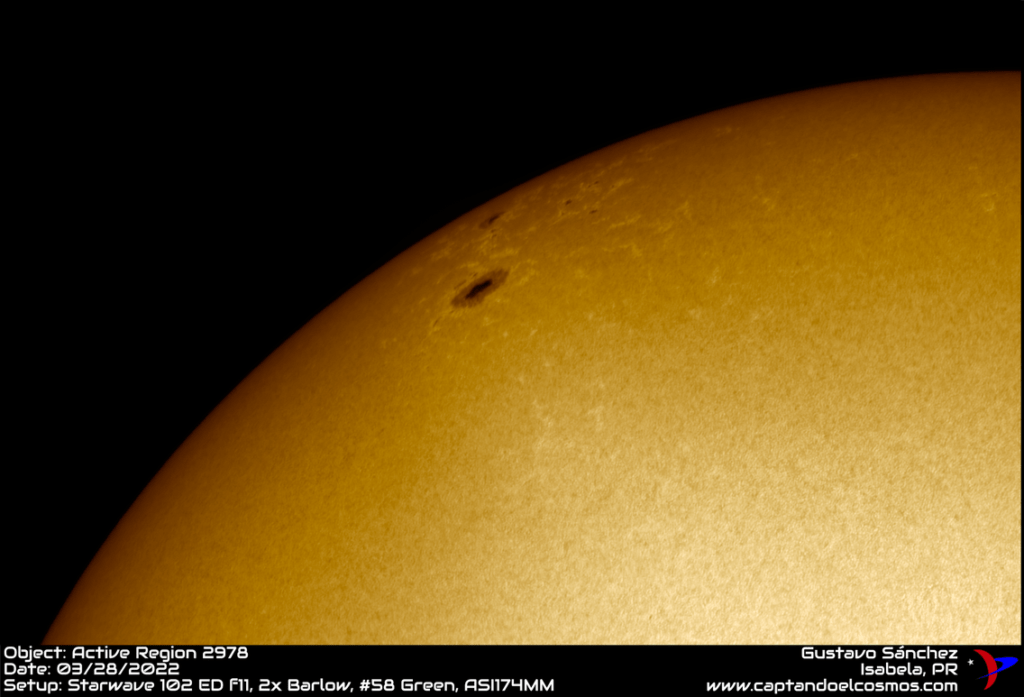 Manchas solares 28-marzo-2022