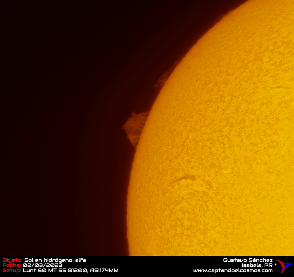 Astrofotografía Solar 3-febrero- 2023