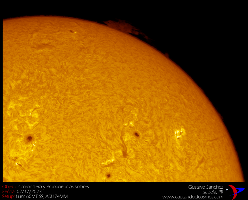 Astrofotografía Solar 17-febrero-2023