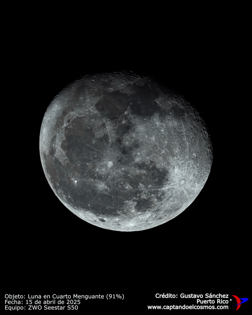 La luna con el Seestar S50