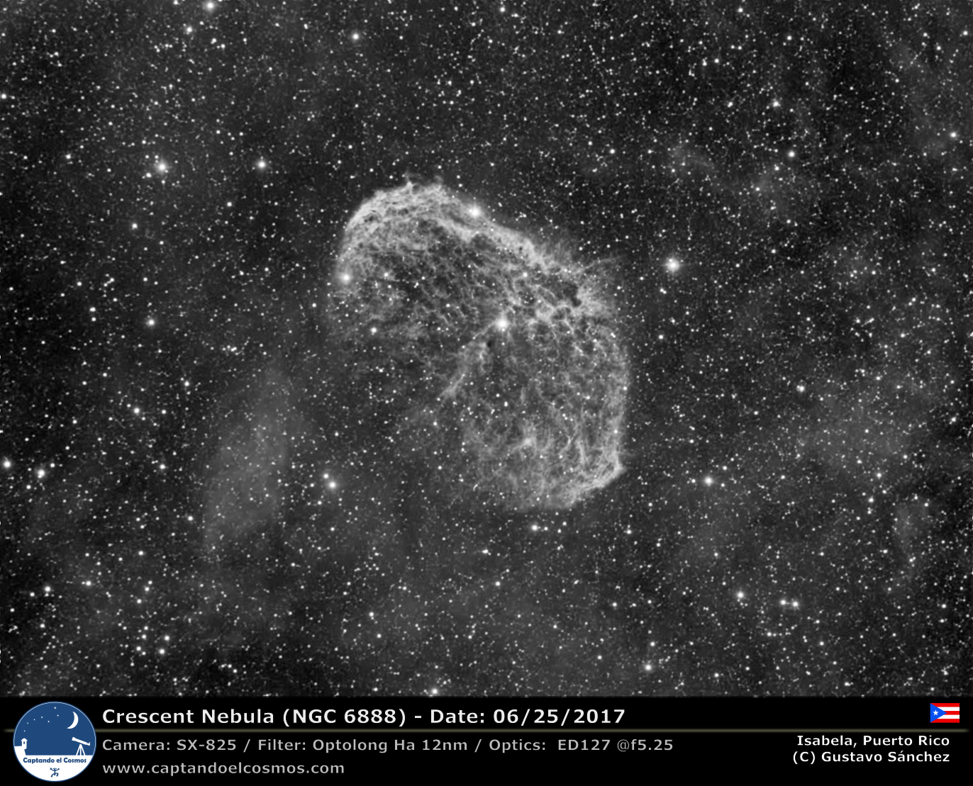 Nebulosa Medialuna. Crédito: Gustavo Sánchez