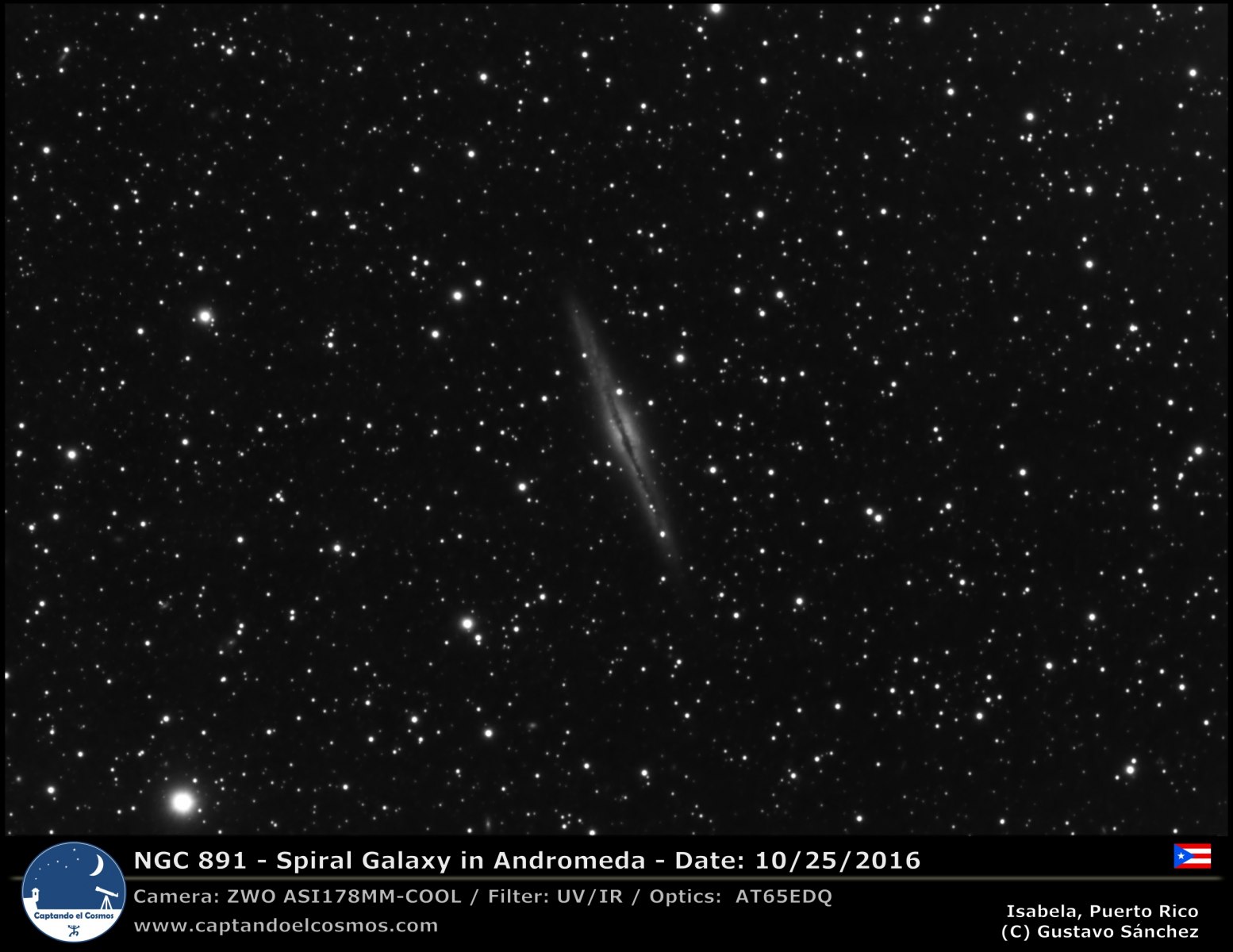 NGC 981 - Galaxia Espiral en Andrómeda.