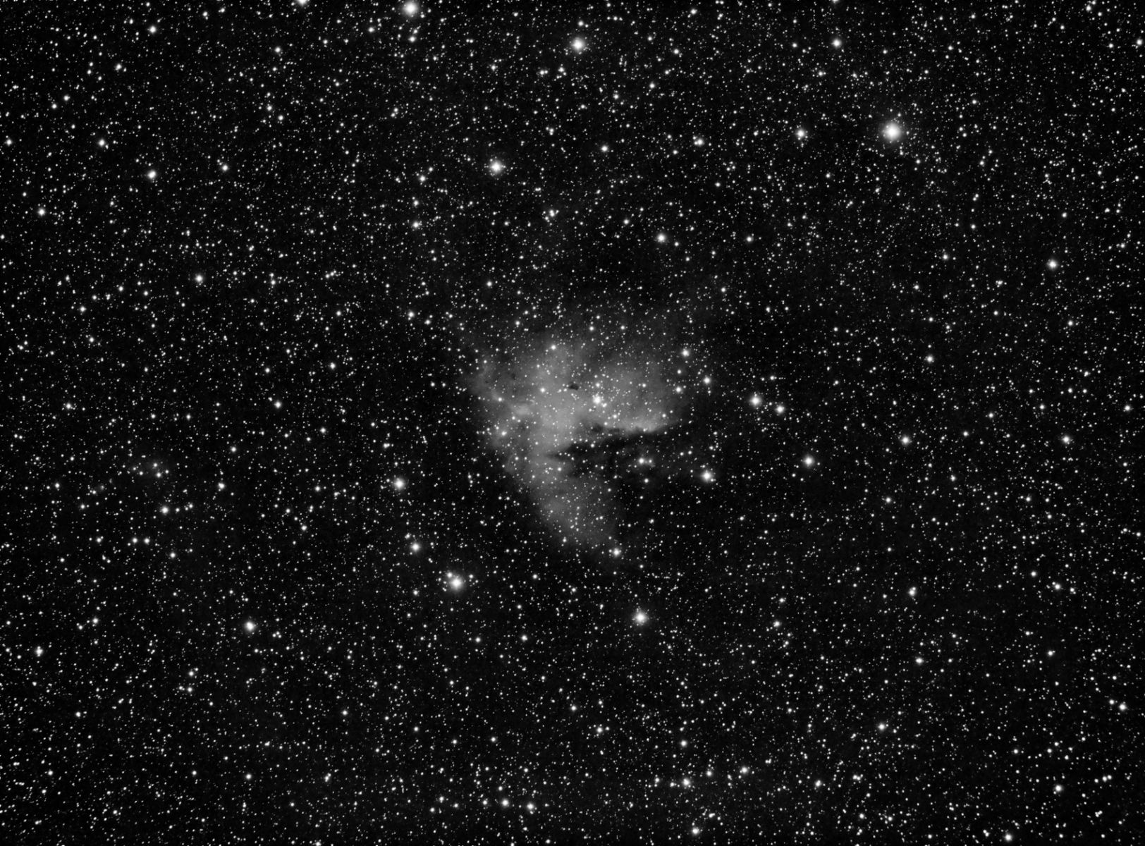 NGC 281 - Nebulosa de Pacman. Crédito: Gustavo Sánchez/Captando el Cosmos