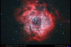 Nebulosa de la Roseta (NGC 2244). Crédito: Gustavo Sánchez.