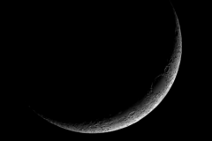 Luna Creciente. Crédito: Gustavo Sánchez/Captando el Cosmos.