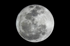 Luna llena del 25 de febrero de 2013 (Crédito: Observatorio Guajataca)