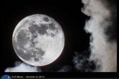 Luna llena del 8 de octubre de 2014. Crédito: Gustavo Sánchez/Captando el Cosmos