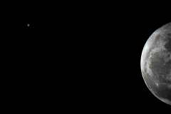 Conjunción de Júpiter y la Luna. Crédito: Gustavo Sánchez/Captando el Cosmos.