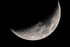 Luna creciente de 29 de septiembre de 2014.
