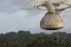 La antena del Radiotelescopio de Arecibo.