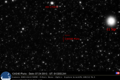 Planeta enano 134340 Plutón. Crédito: Gustavo Sánchez/Captando el Cosmos.