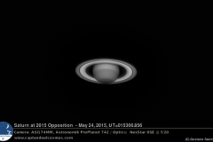Saturno en oposición. Crédito: Gustavo Sánchez/Captando el Cosmos