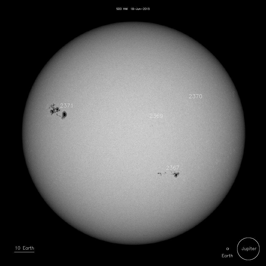 Imagen del sol para referencia. Crédito: NASA.