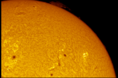 Actividad solar 17-febrero-2023. Crédito: Gustavo Sánchez