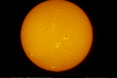 El sol en hidrógeno alfa, 6-junio-2023