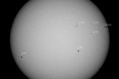 Imagen del sol tomada por el SOHO. Crédito: NASA.