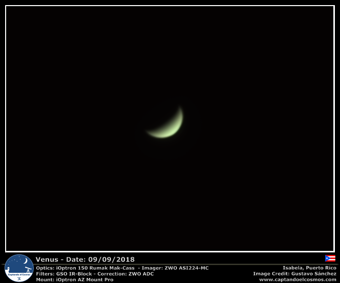 Planeta Venus. Crédito: Gustavo Sánchez
